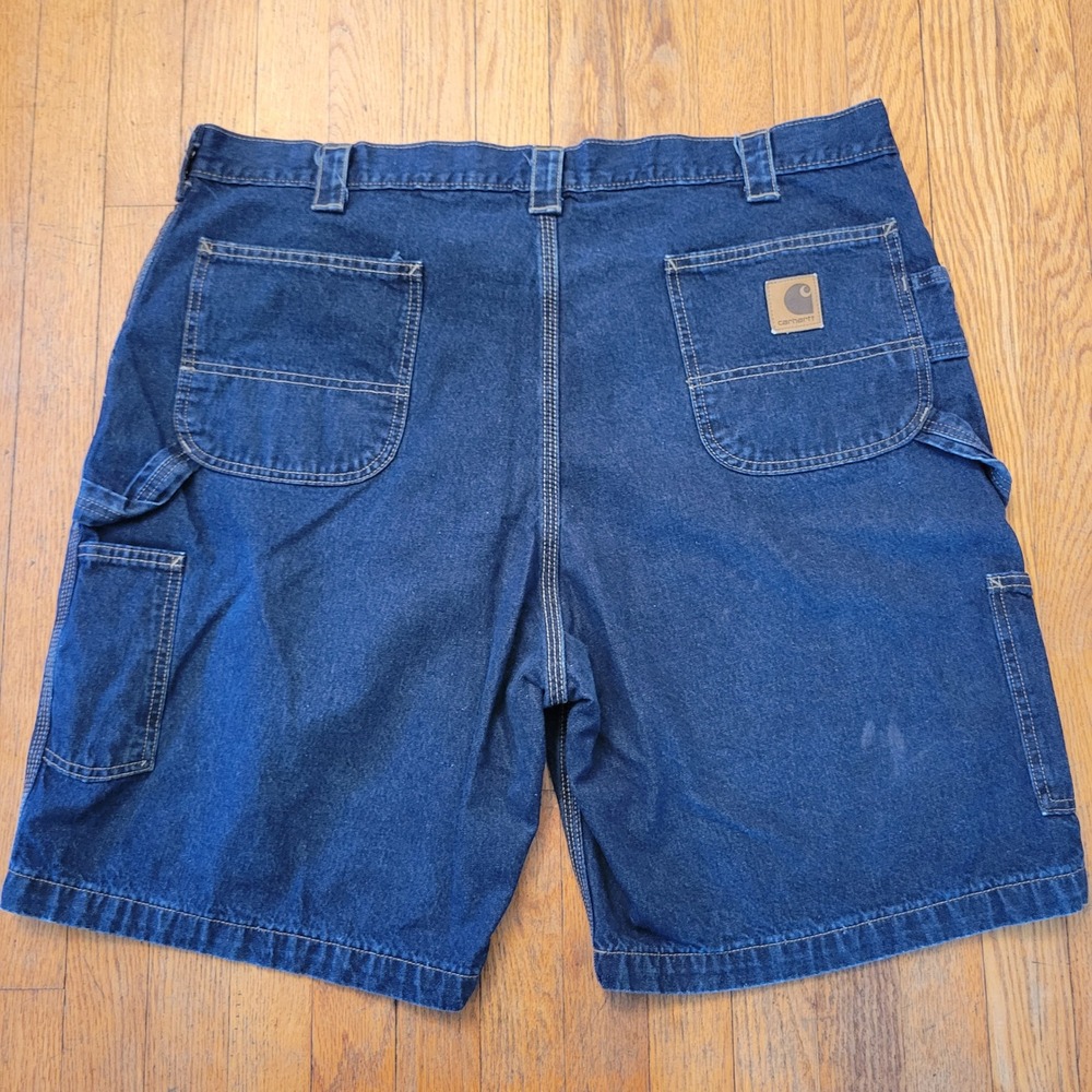Vintage Carhartt 44 Denim Carpenter Shorts Blue Jean Utility B153HDK Summer Work